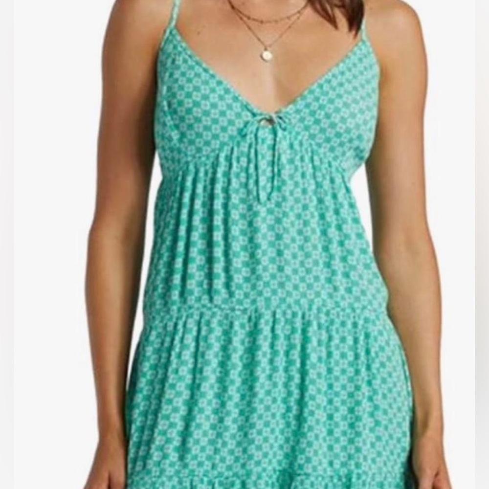 Billabong Teal Floral Dress